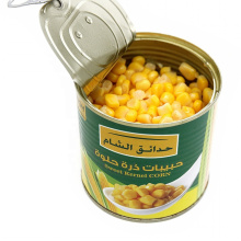 grano de maíz dulce en latas con alta calidad